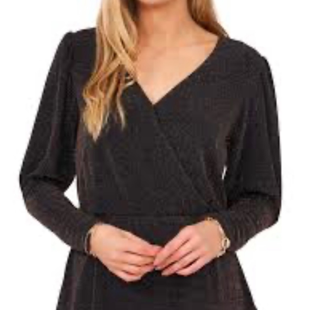 New bruuns bazaar black metallic top sz med